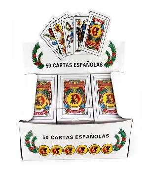 Imagen de Baraja espanola de 9 x 6 cm de 50 cartas numero 0