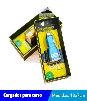 Imagen de Cargadora para carro usb doble numero 0