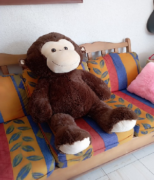 Imagen de Chango gorila de peluche gigante 105 cms suave numero 0