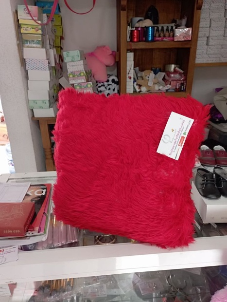 Imagen de Cojin de peluche color rojo 40 x 40 cms numero 2