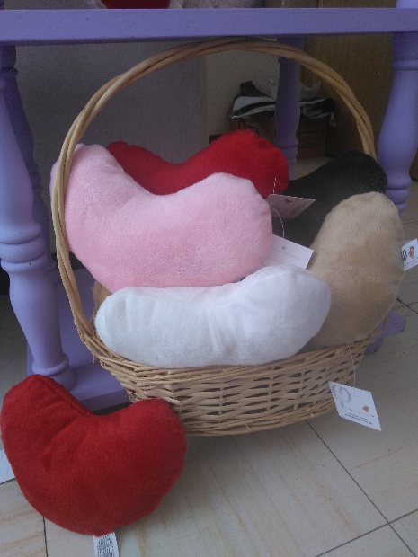 Imagen de Corazones de peluche 20 cms numero 0