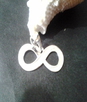 Imagen de Dije De Plata .925 Infinito 2.4 Cms numero 0