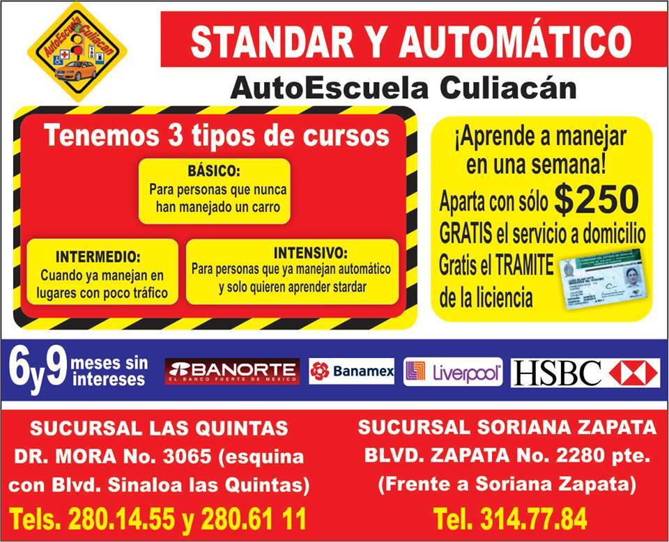 Imagen de Escuelas de Manejo en Sinaloa numero 2