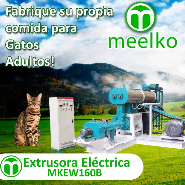 Imagen de Extrusora para pellets flotantes para gatos 1700-2000kg/h 90kW - MKEW160B numero 0