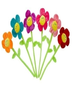 Imagen de Flores de peluche 30 cms de largo numero 1