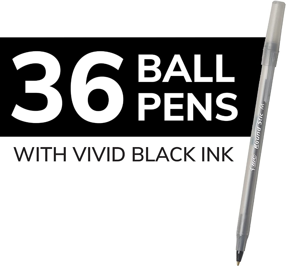 Imagen de Juego de 36 plumas BIC punta mediana vida extra numero 2