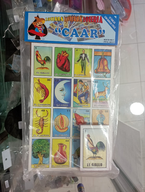 Imagen de Loteria nacional 10 tableros de 20 x 13.5 cm baraja chica numero 1