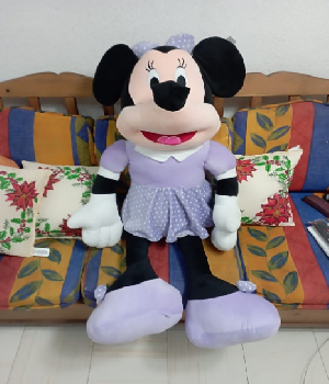 Imagen de Mimi de peluche gigante de 130 cms vestido violeta numero 0