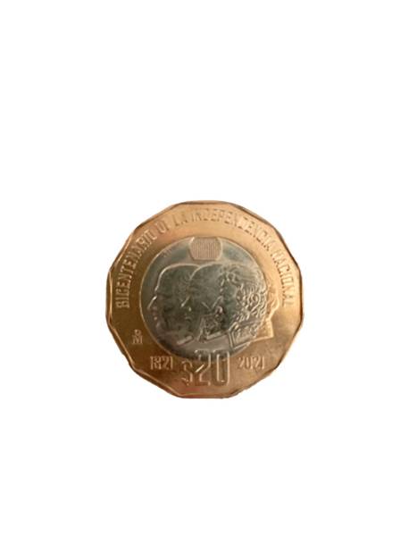 Imagen de Moneda Bicentenario de la Independencia Nacional de 20 pesos numero 0