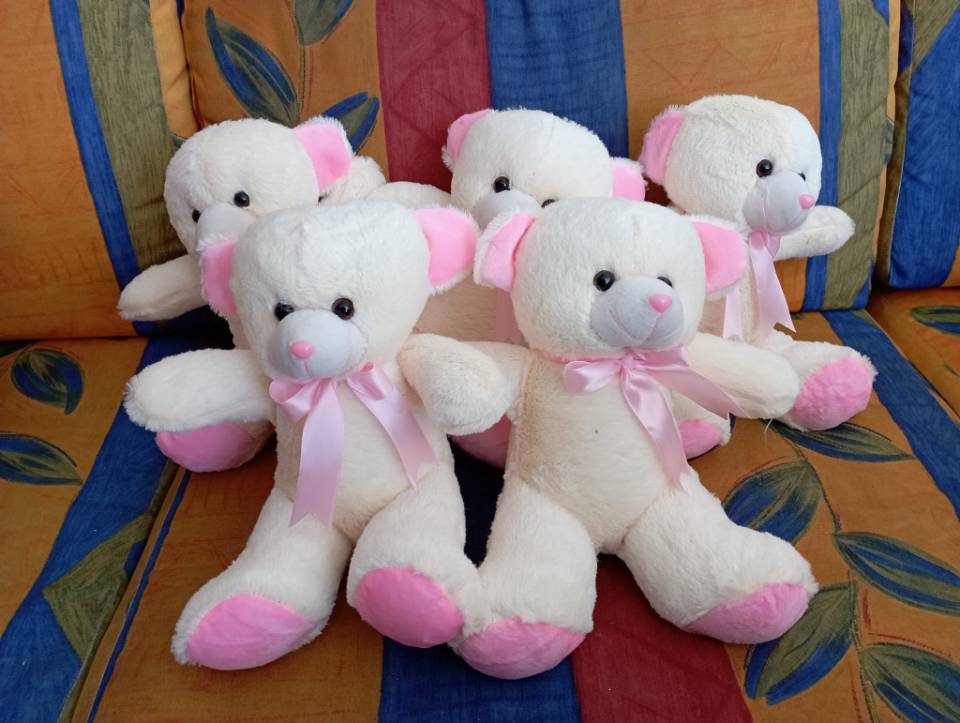 Imagen de Ositos de peluche para eventos color rosa numero 0