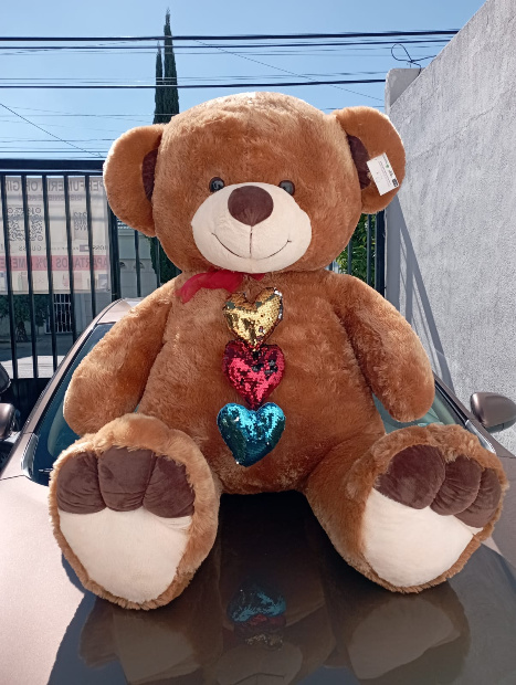 Imagen de Oso de peluche gigante café de 1.40 gordísimo numero 1
