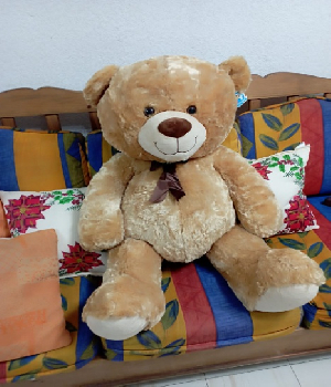 Imagen de Oso de peluche gigante color miel 105 cms numero 0