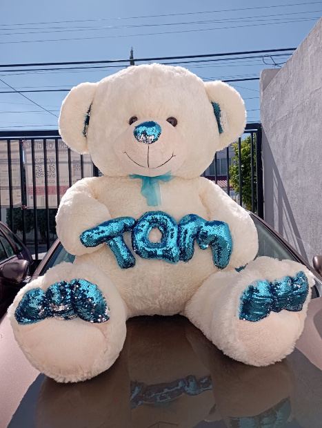 Imagen de Oso de peluche gigante crema de 1.40 gordísimo numero 0