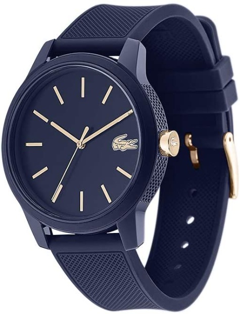 Imagen de Reloj lacoste casual de cuarzo color azul con correa de goma numero 1