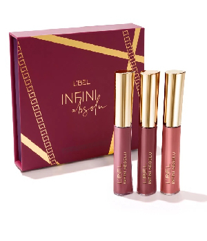 Imagen de Set de Labiales LBEL infiniti absolu tono nude con bolsa de regalo para ma numero 0