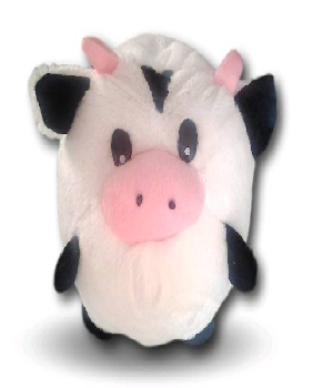 Imagen de Vaca de peluche en forma de bola numero 0
