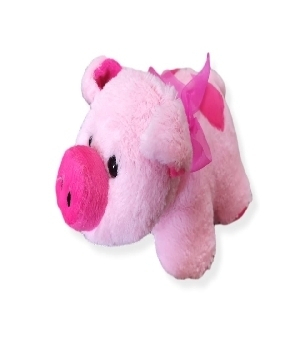 Imagen de puerquito de peluche de 27 cms super suave numero 0