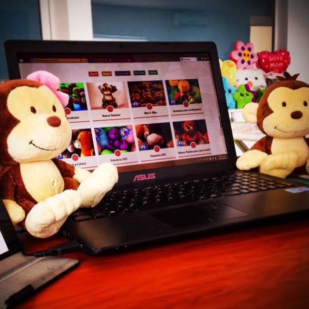 Imagen de Changos de peluche Miko y Mika (c/u) numero 3